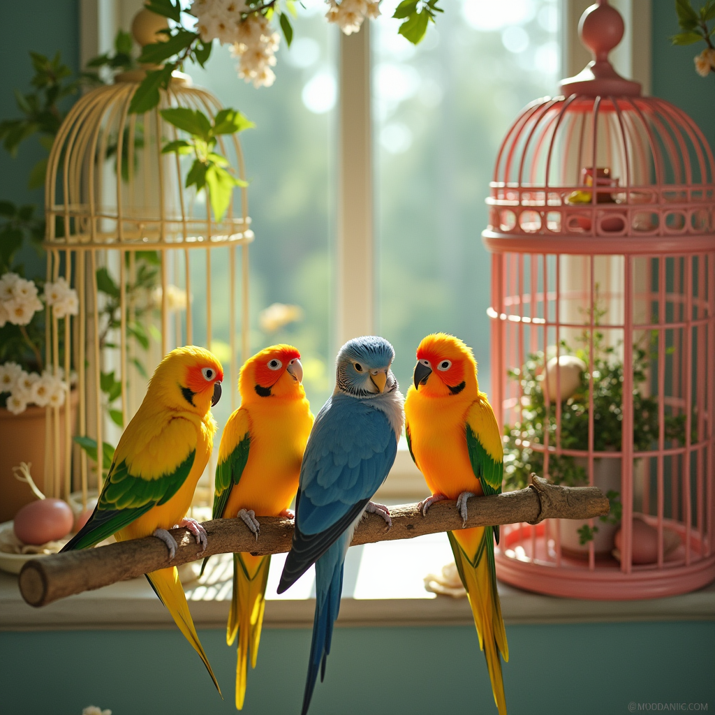 انتخاب رنگ لانه برای پرنده